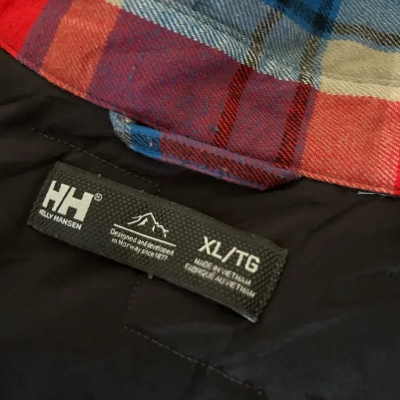 HELLY HANSEN mens size XL Liftaloft insulated flannel button down shirt - Picture 9 of 13